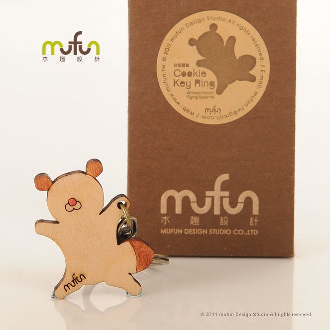 Cookie Keyring-Squirrel 餅乾鑰匙圈-白面飛鼠