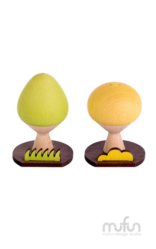 Tree-Shaped Salt and Pepper Shaker-Forest<br>小樹調味罐-森林組