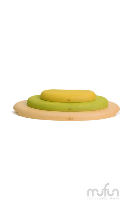 Hill-Shaped Tirple Plates<br>丘陵三盤