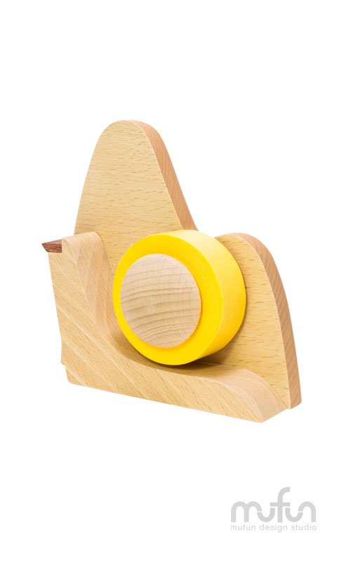Sunrise-Shaped Tape Dispenser-Rose Gold<br>日出膠台-銅金圓點:圖片 3
