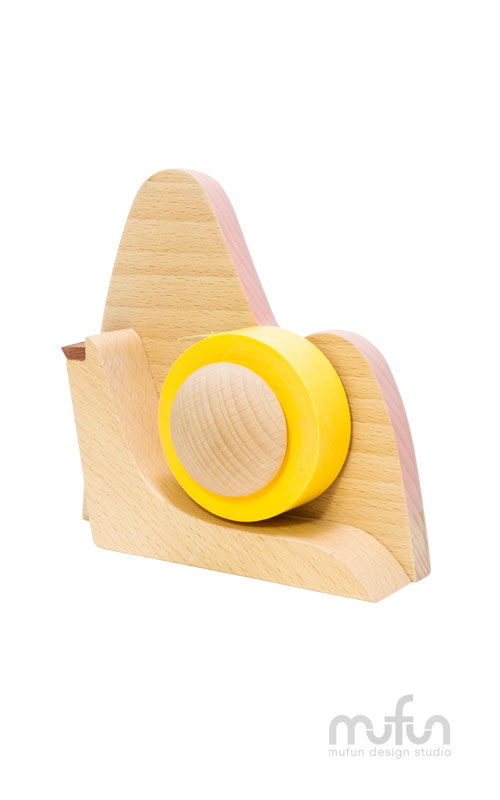 Sunrise-Shaped Tape Dispenser-Rose Quartz<br>日出膠台-玫瑰石英:圖片 3
