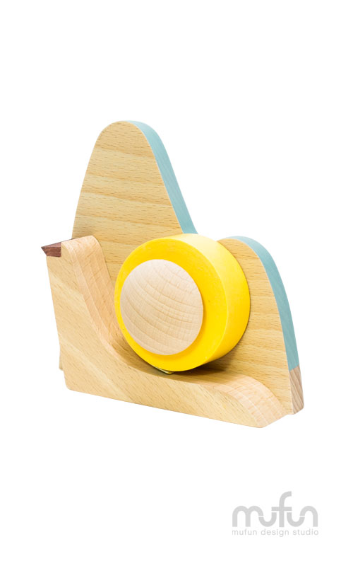 Sunrise-Shaped Tape Dispenser-Serenity<br>日出膠台-寧靜藍:圖片 3