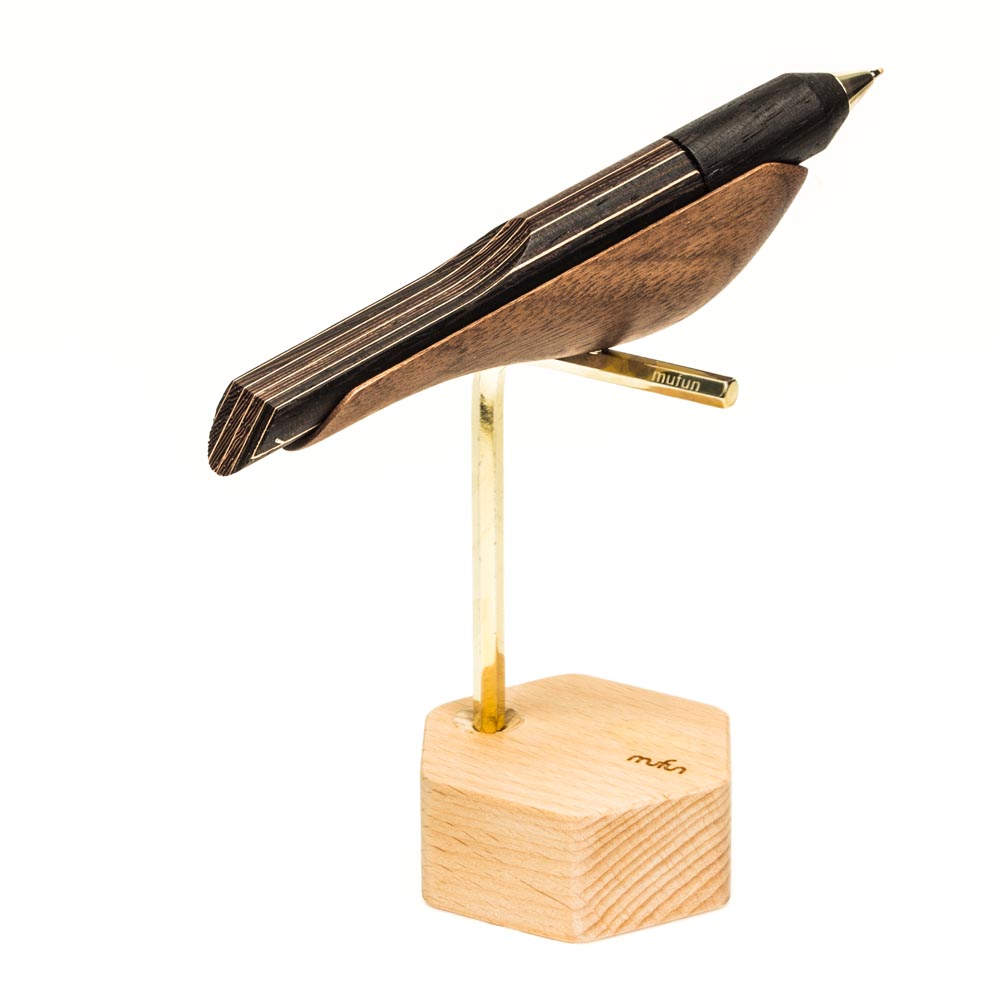 Wings of pen 2.0 - Crow - Marquetry