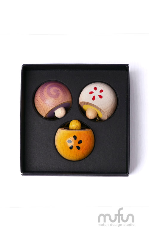 muCake Gift Box<br>原木月餅鑰匙圈三合一禮盒