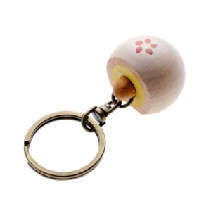 Wooden Mung Bean Pastry Keychain<br>原木 綠豆凸 鑰匙圈