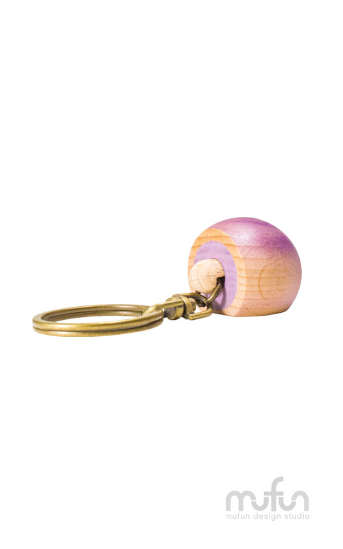 Wooden Taro Pastry Keychain<br>原木 芋頭酥 鑰匙圈:圖片 2
