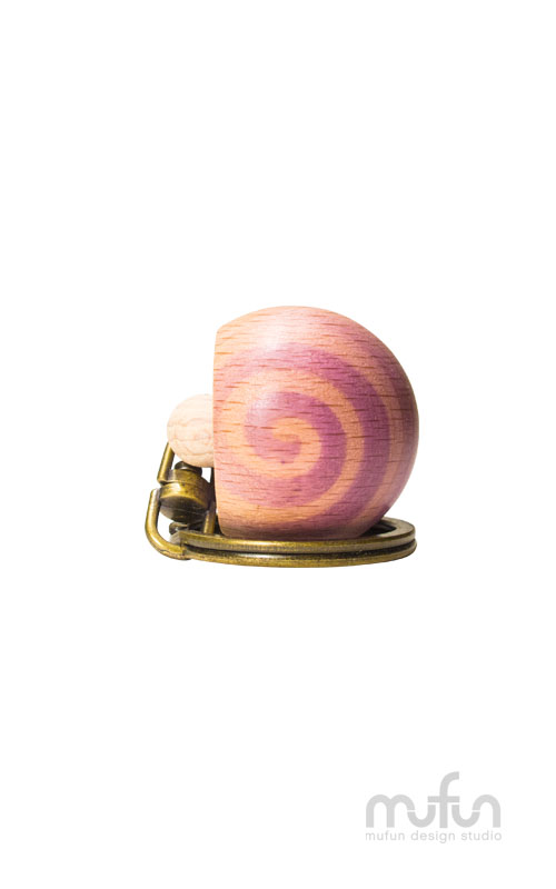 Wooden Taro Pastry Keychain<br>原木 芋頭酥 鑰匙圈:圖片 3