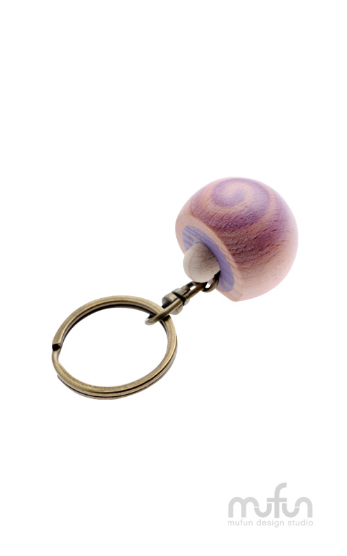 Wooden Taro Pastry Keychain<br>原木 芋頭酥 鑰匙圈