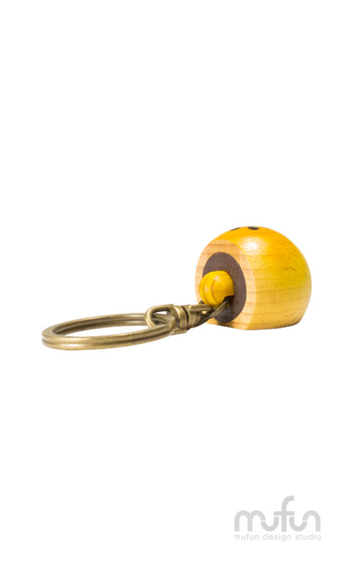 Wooden Yolk Pastry Keychain <br>原木 蛋黃酥 鑰匙圈:圖片 3