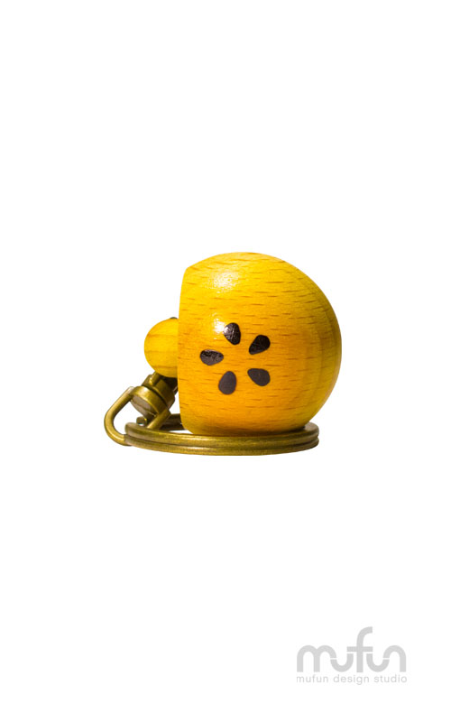 Wooden Yolk Pastry Keychain <br>原木 蛋黃酥 鑰匙圈:圖片 2