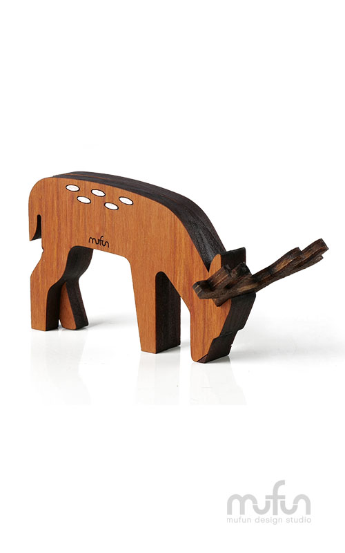Phubber Phone Stand-Sika Deer<br>低頭族櫻桃木手機架-梅花鹿
