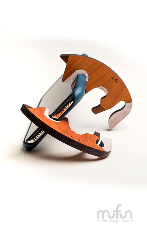 Phubber Phone Stand-Fox <br>低頭族櫻桃木手機架-狐狸:圖片 2