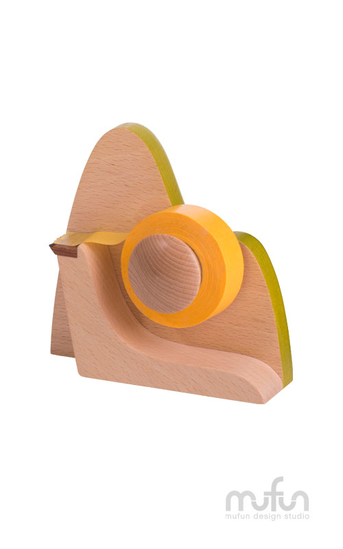 Sunrise-Shaped Tape Dispenser-Emerald<br>日出膠台-翠綠:圖片 3
