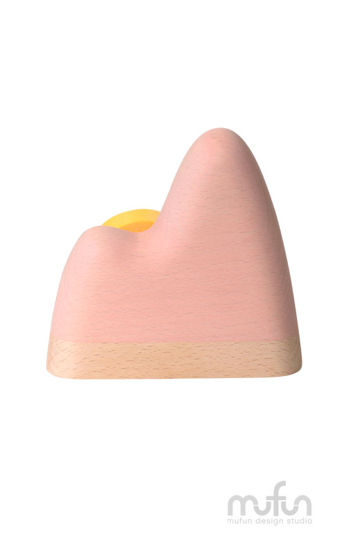 Sunrise-Shaped Tape Dispenser-Rose Quartz<br>日出膠台-玫瑰石英