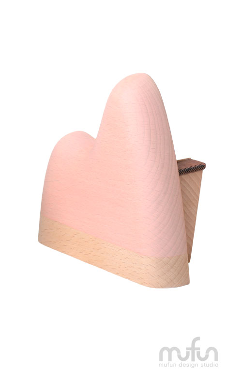 Sunrise-Shaped Tape Dispenser-Rose Quartz<br>日出膠台-玫瑰石英:圖片 2