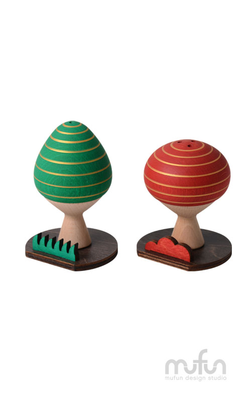 Tree-Shaped Salt and Pepper Shaker-Chirstmas<br>小樹調味罐-耶誕組:圖片 2
