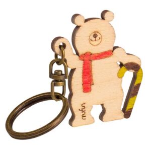 Christmas<br>Polar Bear (Crutch)<br>北極熊(拿拐杖)餅乾鑰匙圈