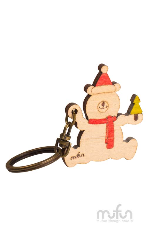 Christmas<br>Polar Bear (Tree)<br>北極熊(拿樹)餅乾鑰匙圈