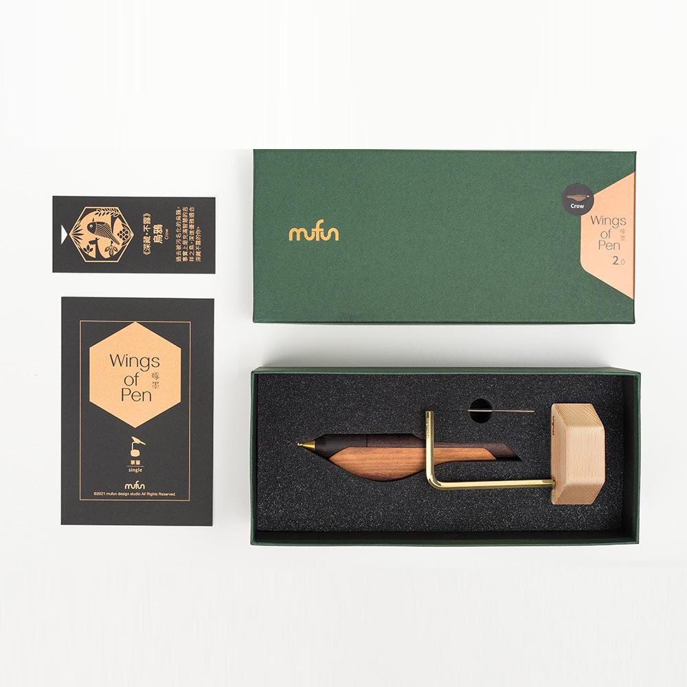 Wings of pen 2.0 - Crow- solid wood:圖片 9