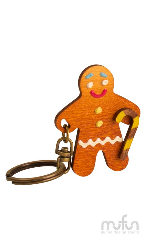 Christmas<br>Gingerbread Man<br>聖誕薑餅人鑰匙圈